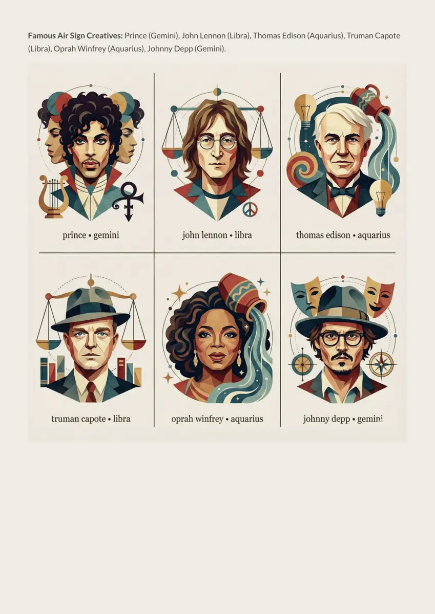 Famous Air sign creatives